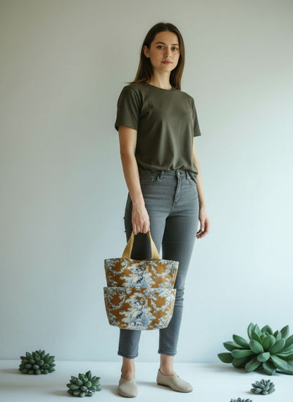 Tote Bag Toile de Jouy Français