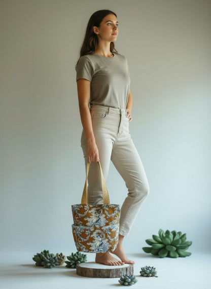 Tote Bag Toile de Jouy Français