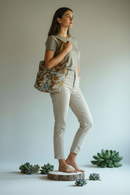 Tote Bag Toile de Jouy Français