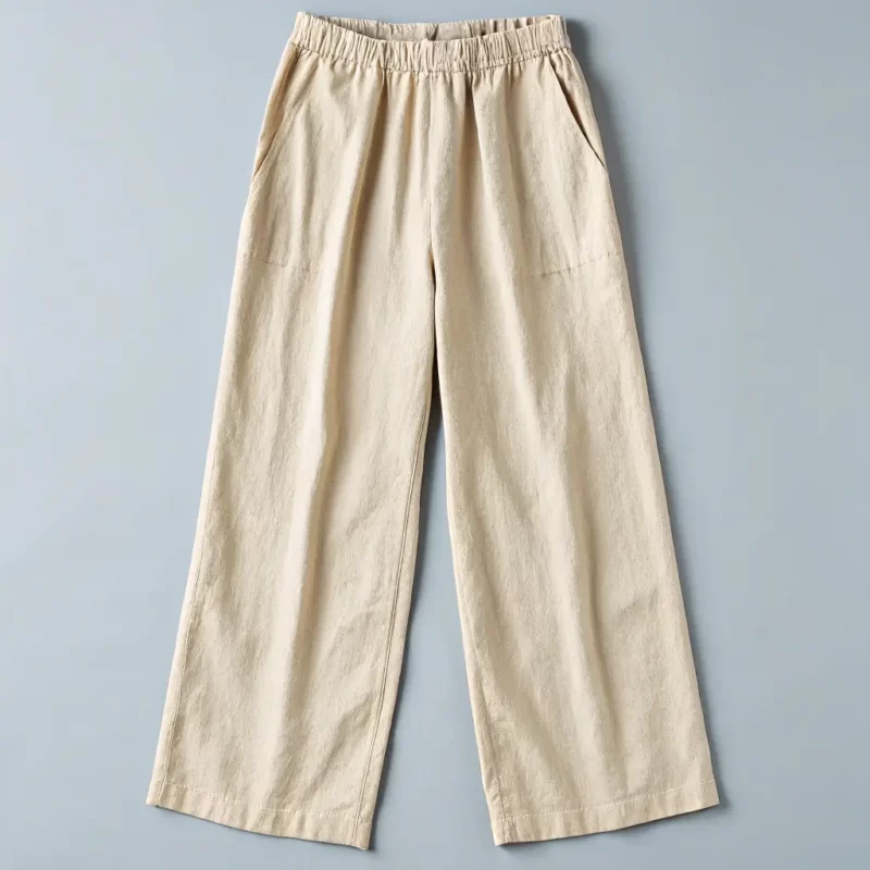 Pantalon palazzo en lin "Ayé"